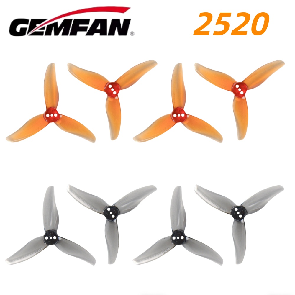 Fpv Drone Propeller - 4Pairs Gemfan Hurricane 2520 2.5X2X3 3-Blade