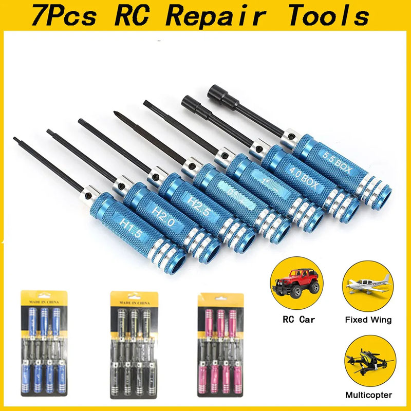 Fpv Drone Tool Kit - 7Pcs 1.5 2.0 2.5mm RC Hex