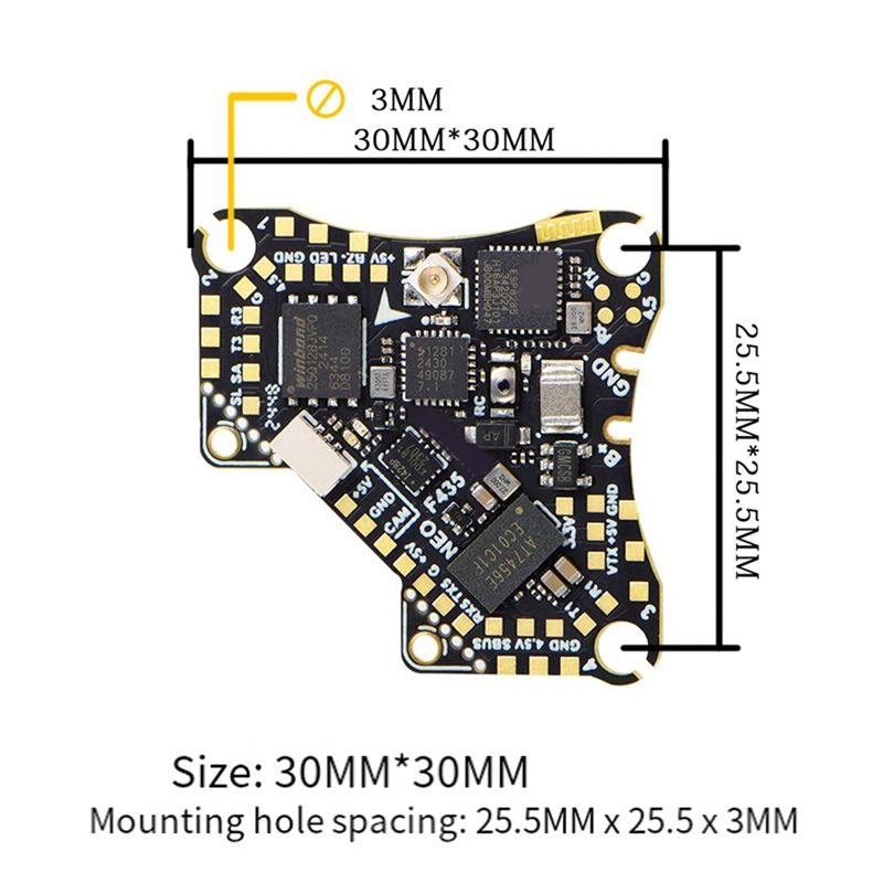 FBIL-F435 NEO 1S AIO Flight Co - đánh giá và giá Fpv Drone Flight Controller