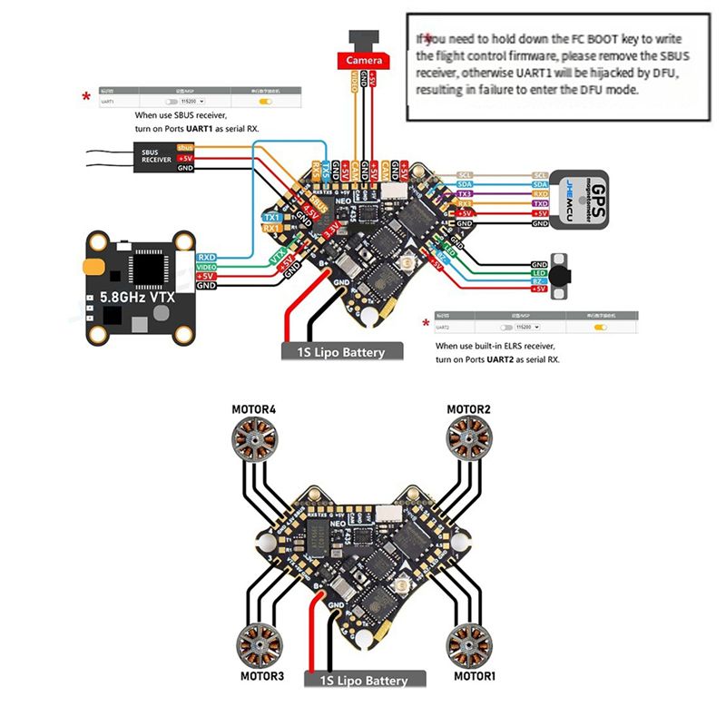 FBIL-F435 NEO 1S AIO Flight Co - đánh giá và giá Fpv Drone Flight Controller