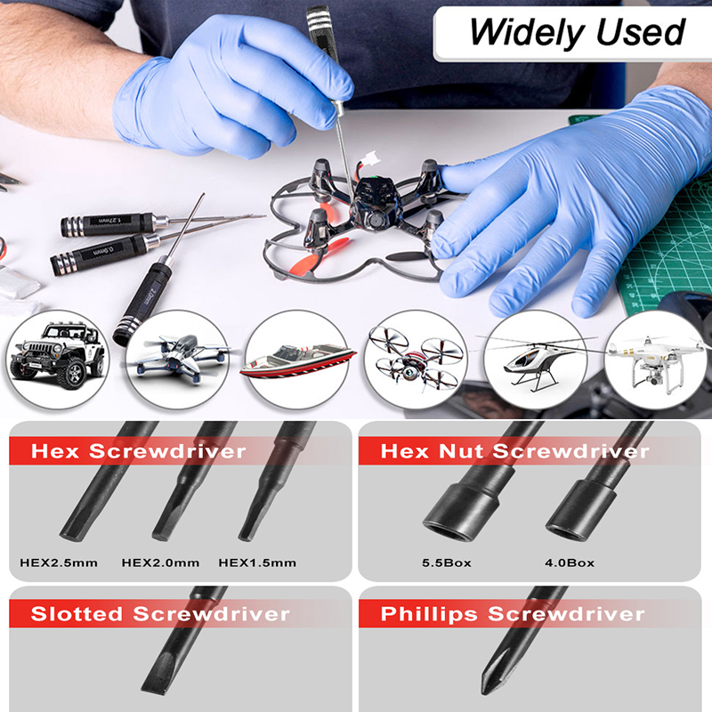 7Pcs 1.5 2.0 2.5mm RC Hex Driv - đánh giá và giá Fpv Drone Tool Kit