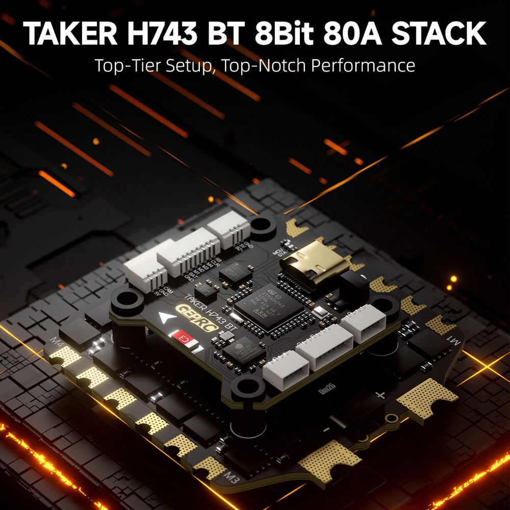 GEPRC TAKER H743 BT 8Bit 80A S - đánh giá và giá Fpv Drone Esc
