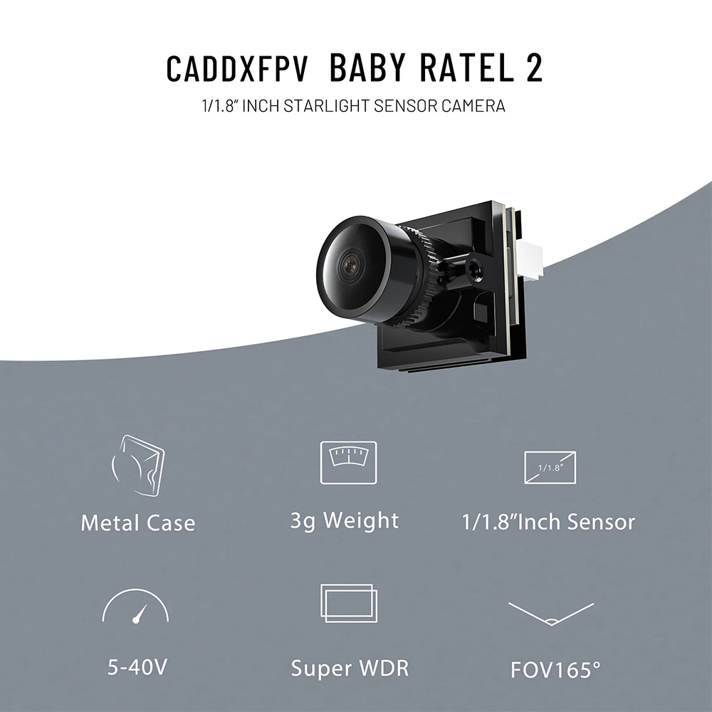 CADDX Micro FPV Camera Ratel 2 - đánh giá và giá Fpv Drone Camera