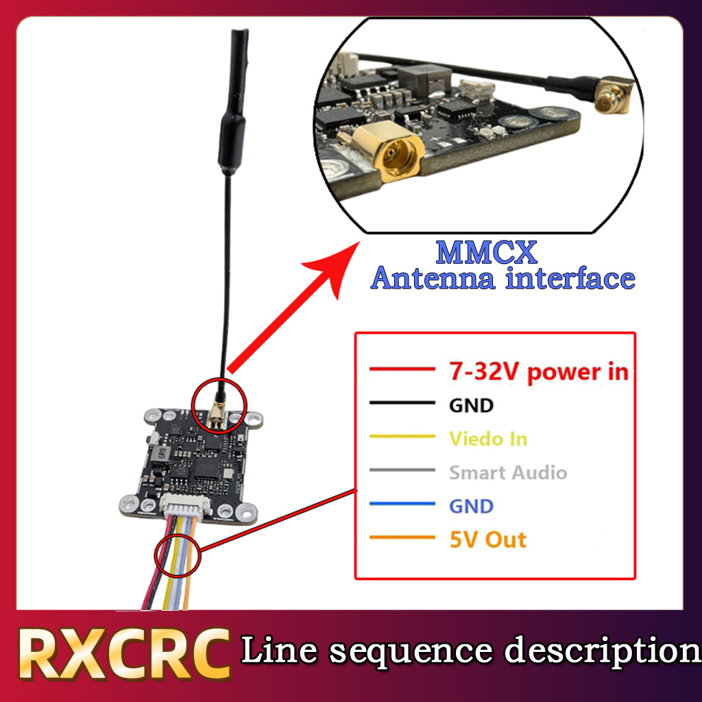 RXCRC 5.8G Module 48CH 1.6W VT - đánh giá và giá Fpv Drone Frame