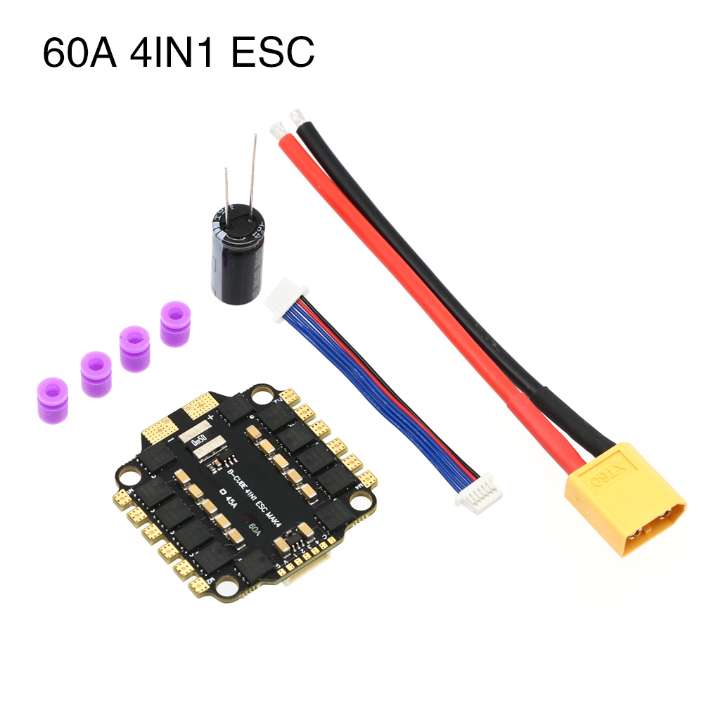 UAngel 4IN1 45A 60A ESC BLHELI - đánh giá và giá Fpv Drone Esc