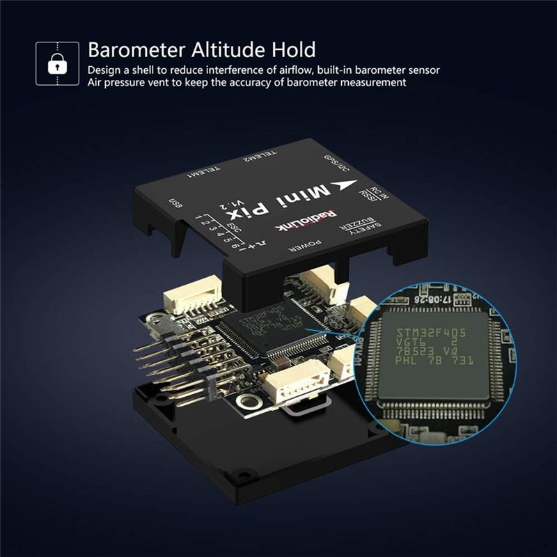 A49K-Radiolink Mini PIX Flight - đánh giá và giá Fpv Drone Flight Controller