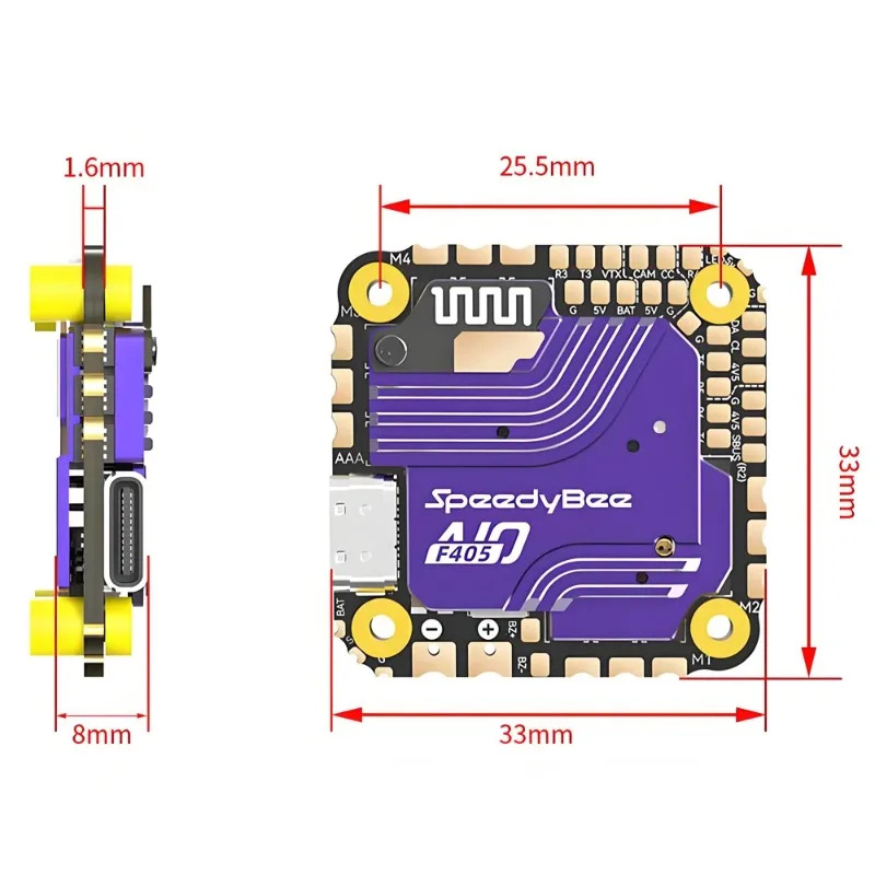 SpeedyBee F405 AIO Flight Cont - đánh giá và giá Fpv Drone Esc