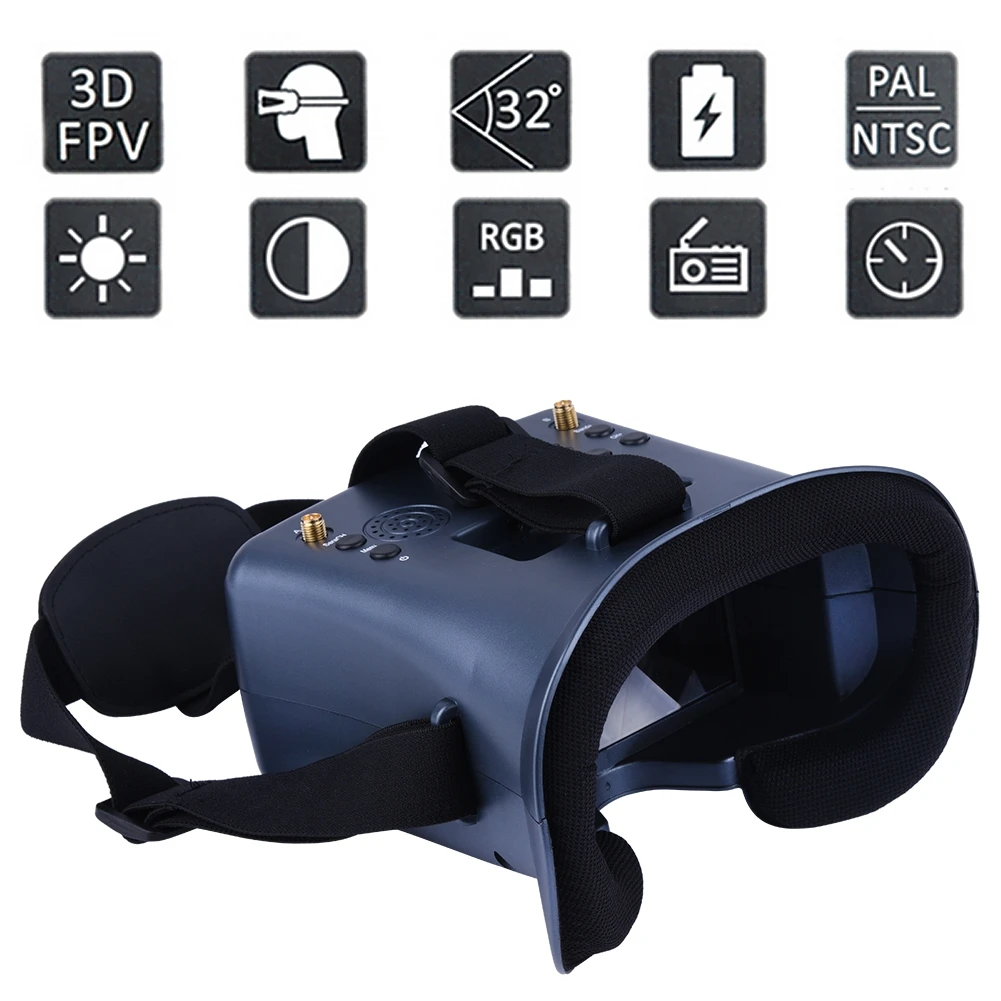 5.8G 40CH 4.3 Inch 800*480 Vid - đánh giá và giá Fpv Drone Goggles