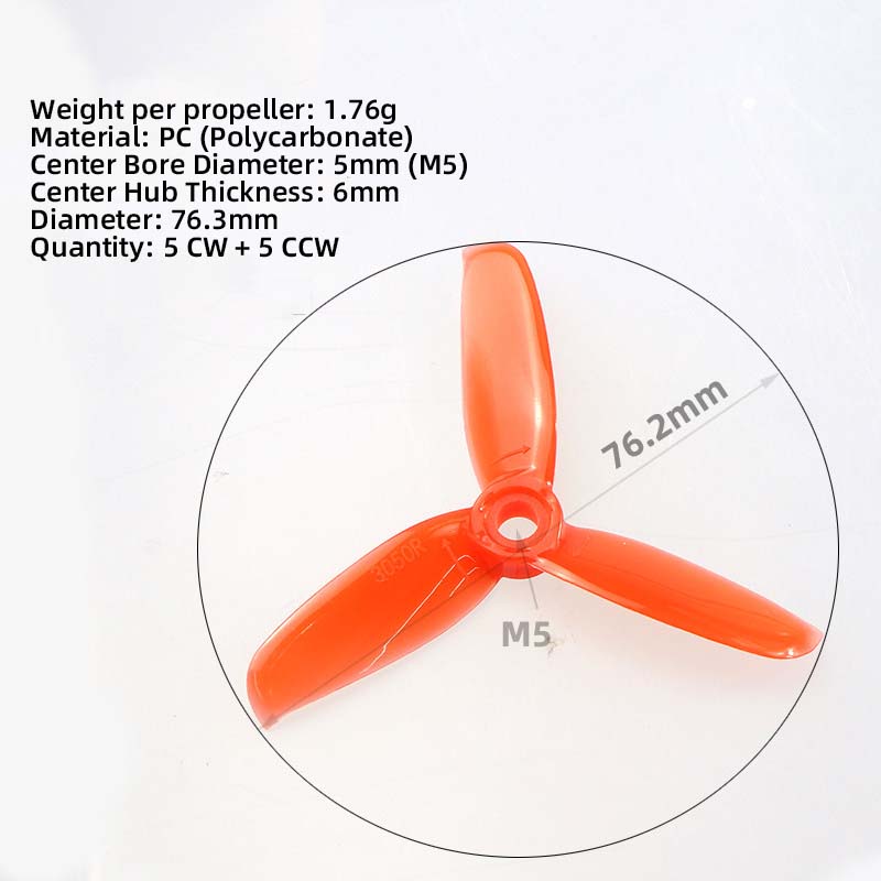 3050 3 Inch Propellers, 5CW 5C - đánh giá và giá Fpv Drone Propeller