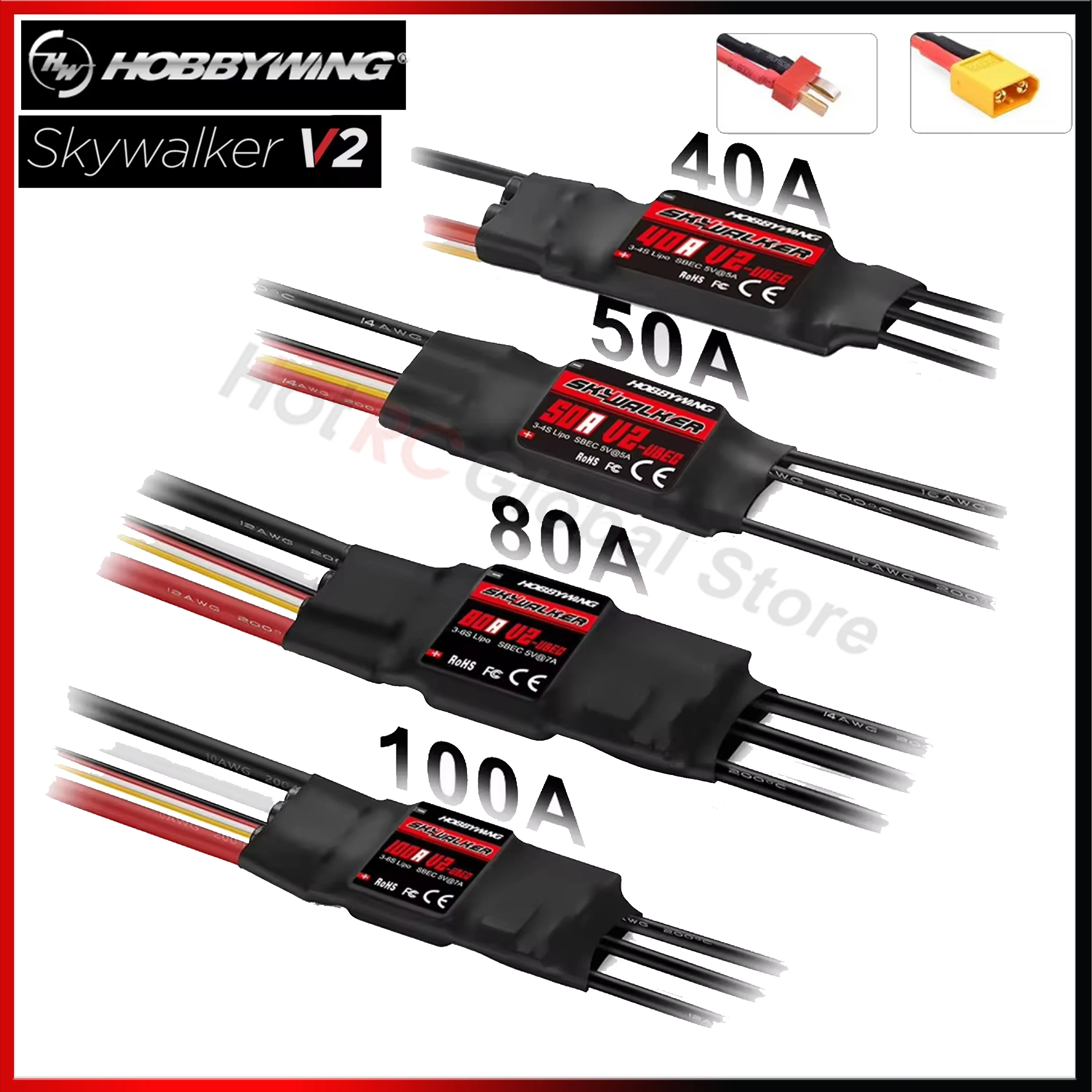 HOBBYWING Skywalker V2 Series  - đánh giá và giá Fpv Drone Esc