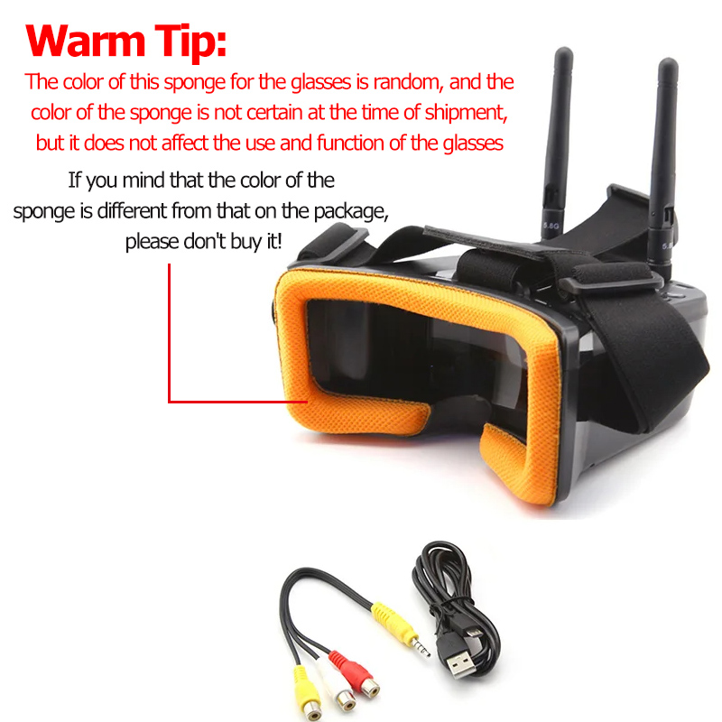 VR009 FPV Video Goggles 3Inch  - đánh giá và giá Fpv Drone Goggles